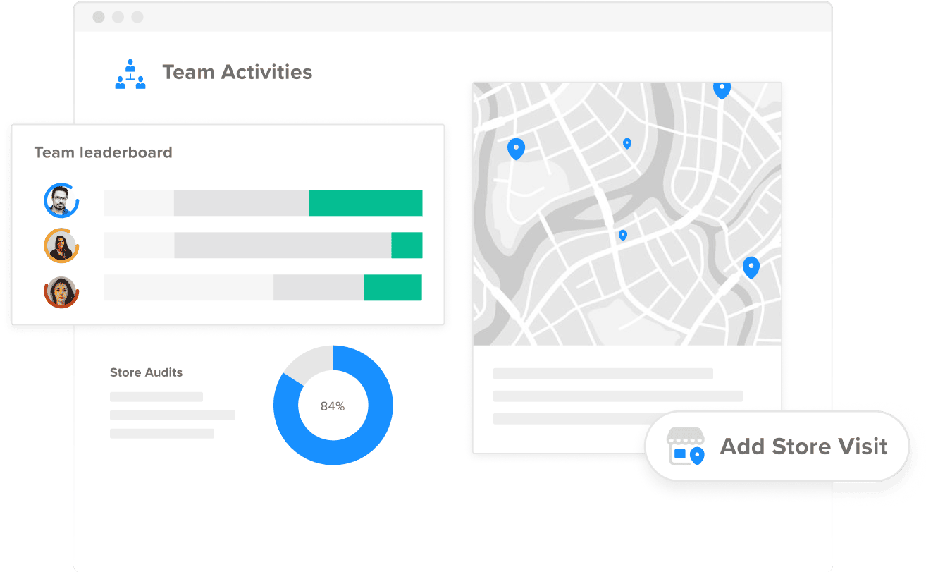 Team Activities mockup