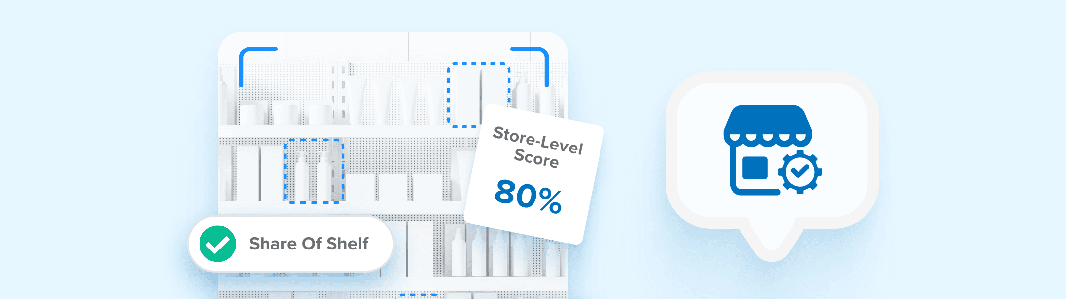 Share of Shelf Mockup Illustration